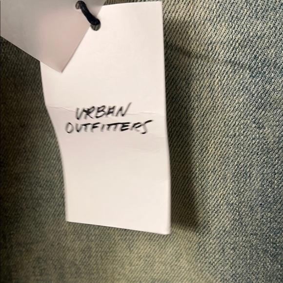 BDG Asymmetrical Blue Green Midi Pencil Skirt 312 - Picture 11 of 13